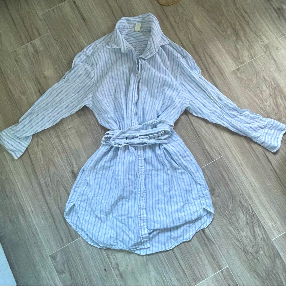 H&M stripped shirt/dress size M